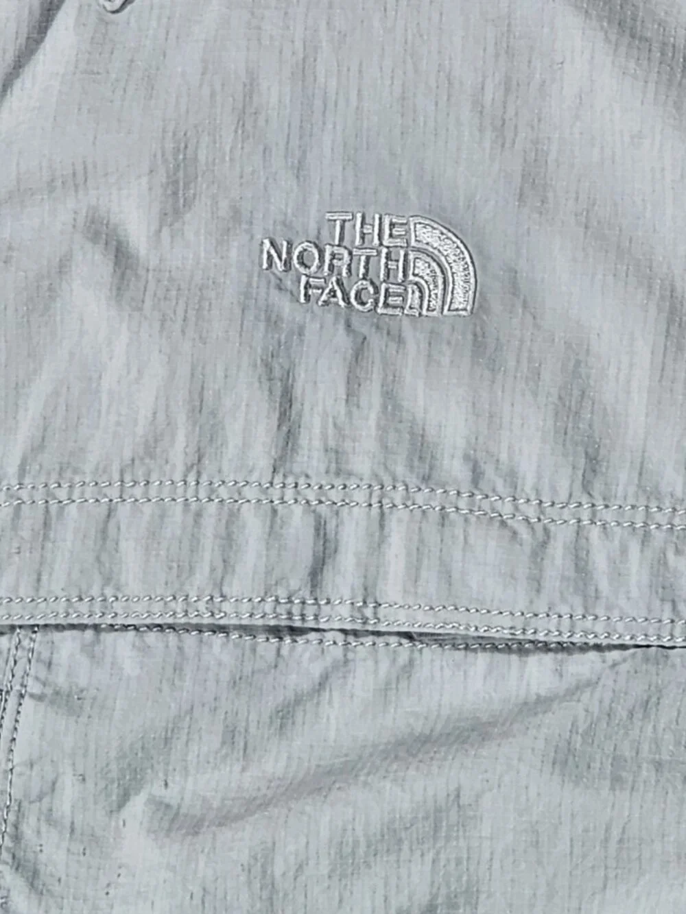 The North Face Mens Short Sleeve Trail Shirt XXL Gray Ripstop Vented Nylon